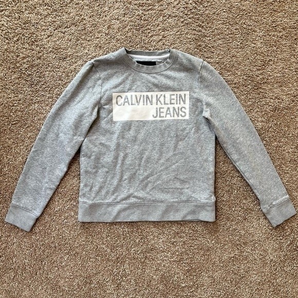 CK Jeans Graphic Crewneck Sweatshirt - Picture 1 of 9